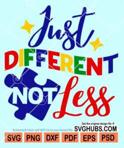 Just different not less svg