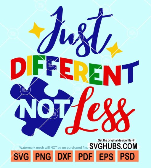 Just different not less svg