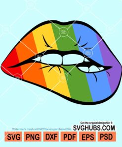 LGBT Lips svg