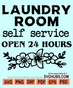Laundry room self service open 24 hours svg
