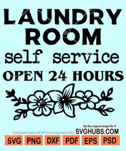 Laundry room self service open 24 hours svg