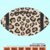 Leopard print football svg