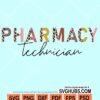 Leopard print pharmacy technician svg