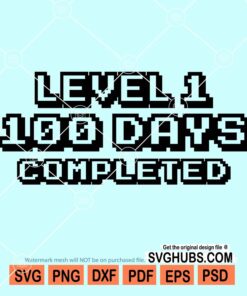 Level 1 100 days completed svg