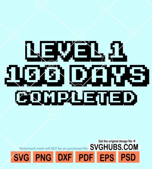 Level 1 100 days completed svg