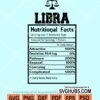 Libra nutrition facts svg