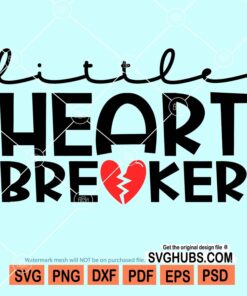 Little heart breaker svg