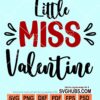 Little miss valentine svg