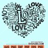 Love heart svg