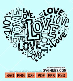 Love heart svg