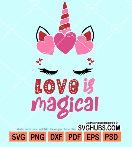 Love is magical svg