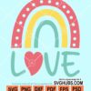 Love rainbow svg
