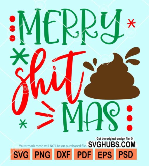 Merry shit mas svg