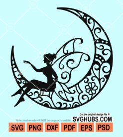 Moon girl svg