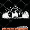 Mountain forest camping scene svg