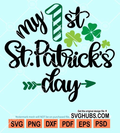My first st patrick's day svg