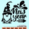 New year gnome svg