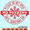 No peeking gift tag svg