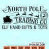 North pole trading Co elf hand gifts ang toys svg
