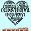 Occupational therapist heart svg