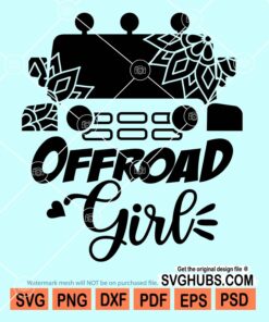 Offroad girl svg