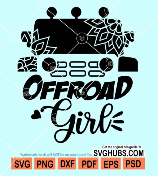 Offroad girl svg