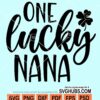One lucky nana svg