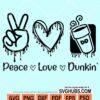 Peace love dunking svg