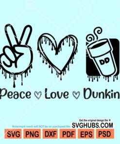 Peace love dunking svg