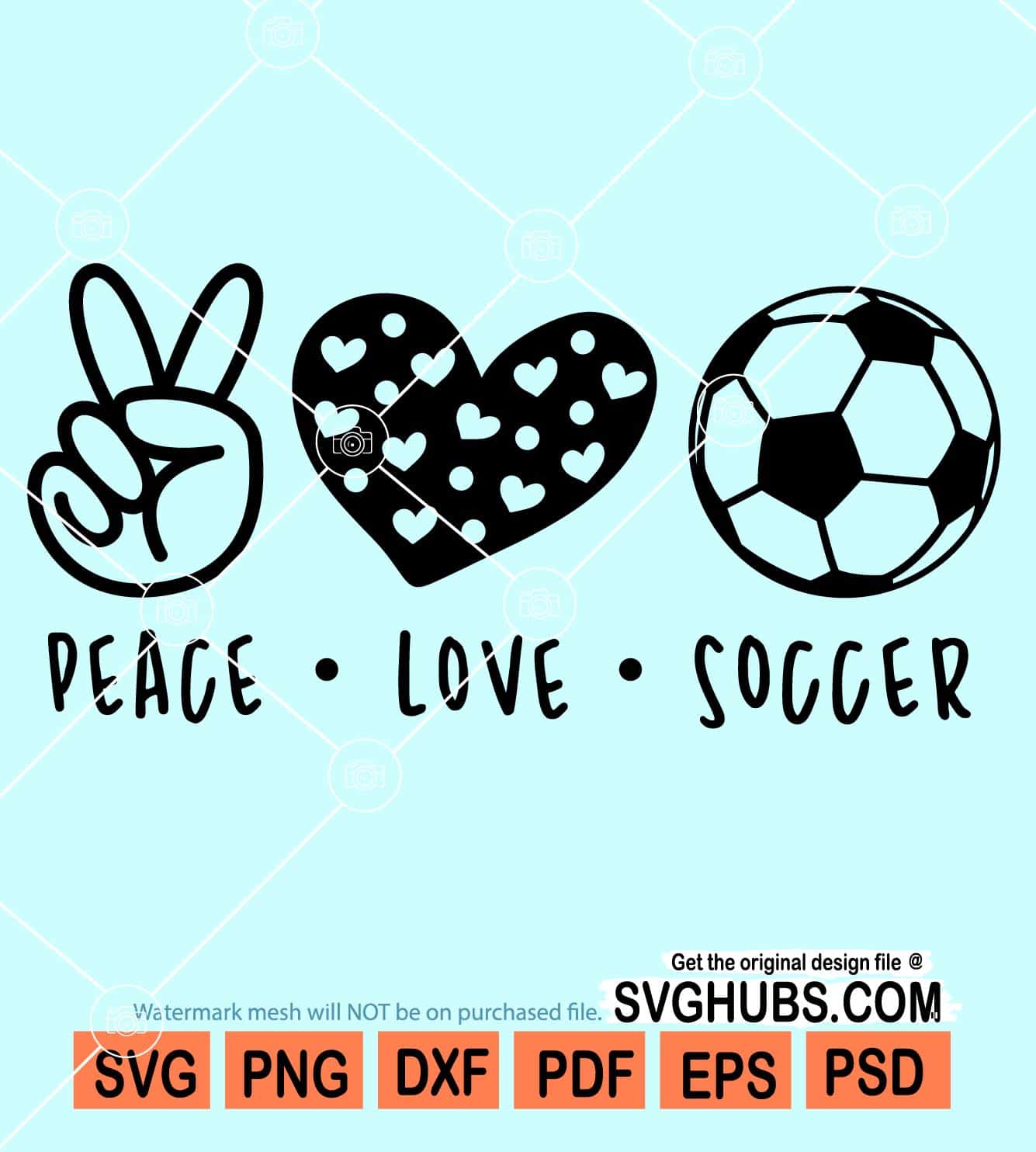 Peace love soccer svg, Peace love svg, soccer lover svg, soccer svg