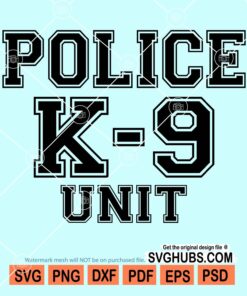 Police K-9 unit svg