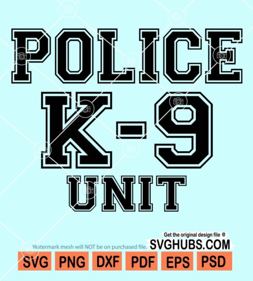 Police K-9 unit svg
