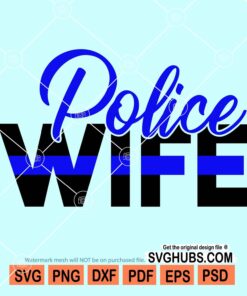 Police wife svg