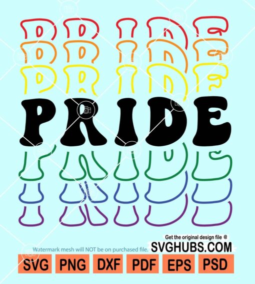 Pride thank you bag style svg