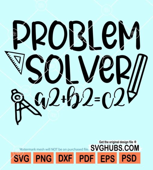 Problem solver a2+b2=c2 svg