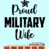 Proud millitary wife svg