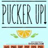 Pucker up lemon svg