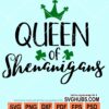 Queen of shenanigans svg