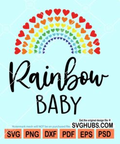 Rainbow baby svg