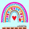 Rainbow heart svg