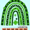 Rainbow shamrock svg