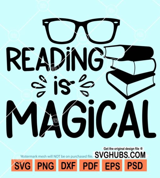 Reading is magical svg