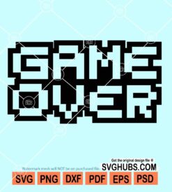 Retro game over svg