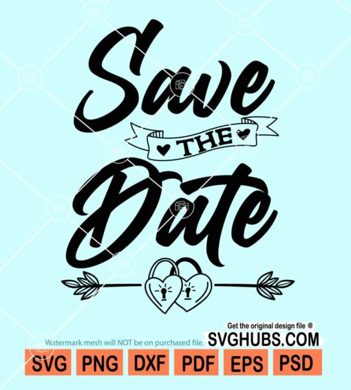 Save the date svg