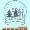 Snow globe svg
