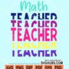 Stacked math teacher svg