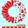 Sunflower christmas svg