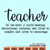 Teacher defination svg