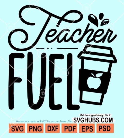 Teacher fuel svg