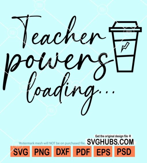 Teacher powers loading svg